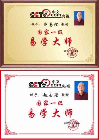 恭贺著名易学大师赵易理 喜获殊荣